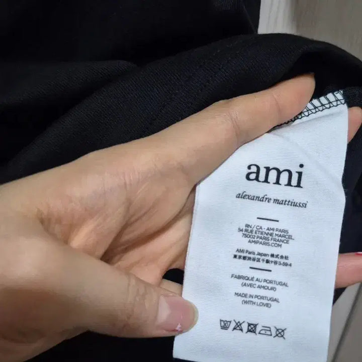 [BUNJANG] AMI Small Heart T-shirt Black XS / 아미 스몰 하트 반팔티 블랙 XS 새상품
