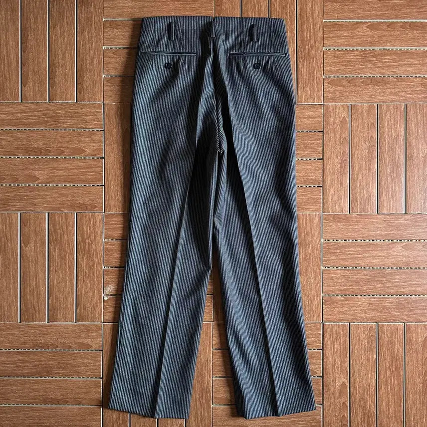 [BUNJANG] 1970s Daimaru Striped Wool Trousers / 70s Daimaru 스트라이프 울 슬랙스 트라우저