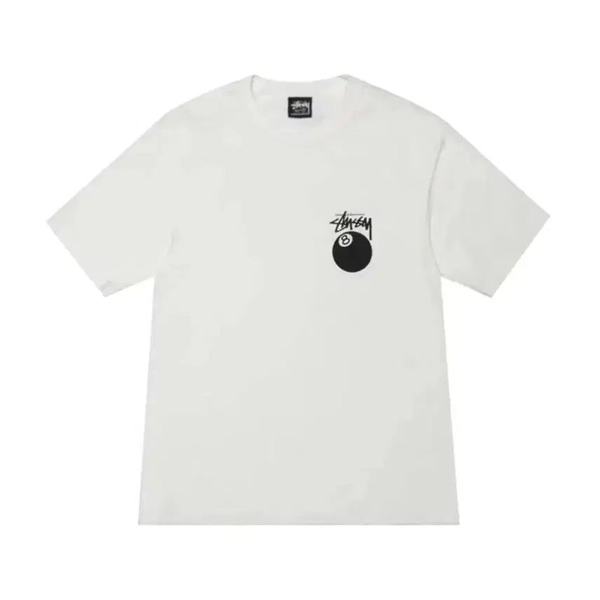 [BUNJANG] Stussy 8 Ball T-shirt Black/White / 스투시 8볼 당구공 반팔 티셔츠 블랙/화이트 미개봉 새상품