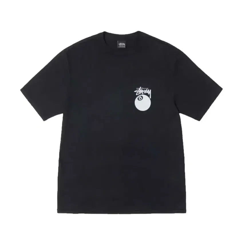 [BUNJANG] Stussy 8 Ball T-shirt Black/White / 스투시 8볼 당구공 반팔 티셔츠 블랙/화이트 미개봉 새상품