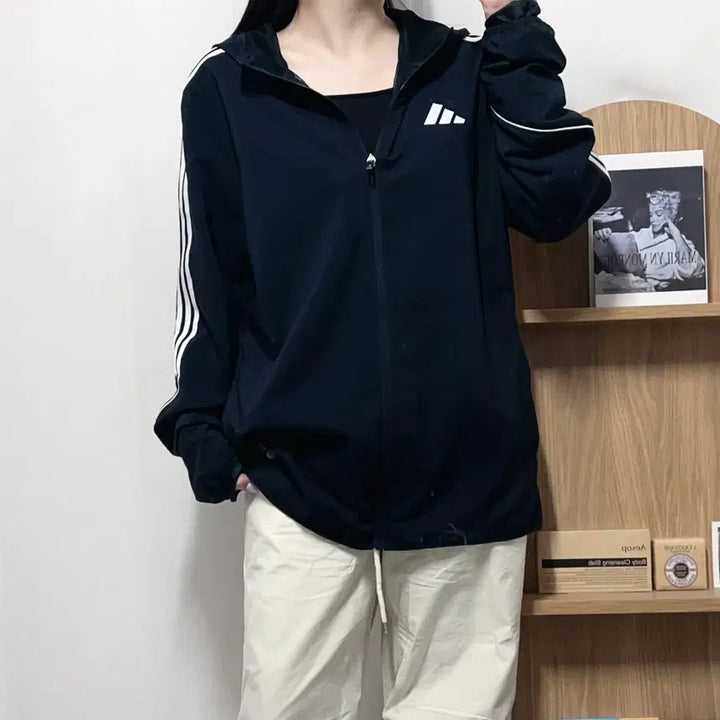 [BUNJANG] Adidas Black Tricolor Jacket [L] / [정품] 아디다스 블랙 삼선 병아리 바막 [ L ]