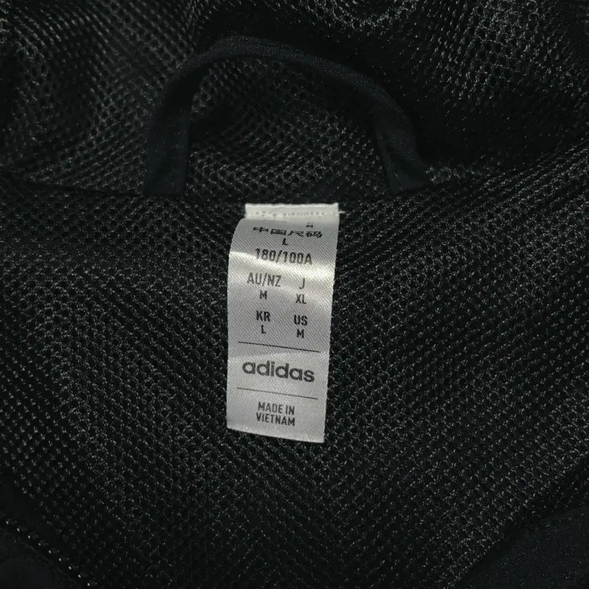 [BUNJANG] Adidas Black Tricolor Jacket [L] / [정품] 아디다스 블랙 삼선 병아리 바막 [ L ]