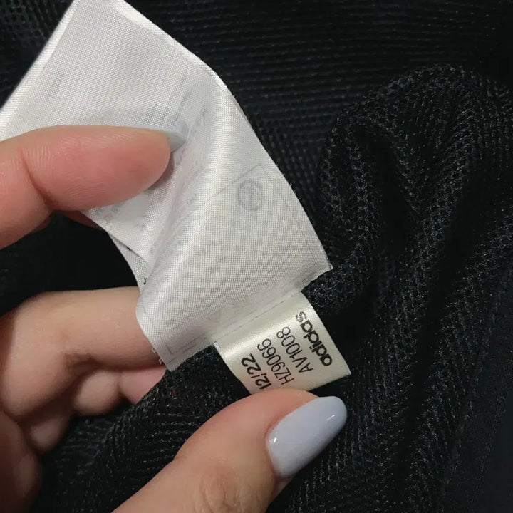 [BUNJANG] Adidas Black Tricolor Jacket [L] / [정품] 아디다스 블랙 삼선 병아리 바막 [ L ]