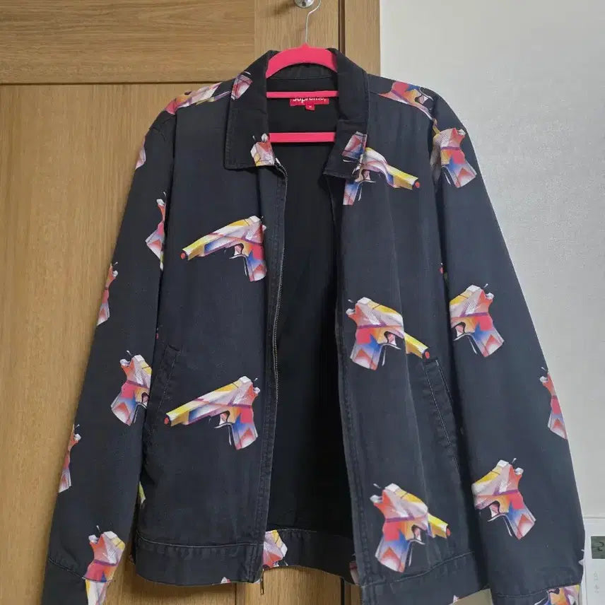 [BUNJANG] Supreme Mendini Gun Pattern Work Jacket / [M] 슈프림 Mendini Gun 패턴 워크 자켓