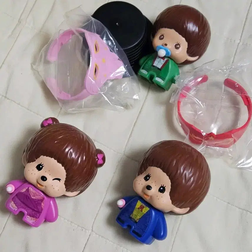 [BUNJANG] Monchhichi Happy Meal Set / 몬치치 해피밀 3개 일괄