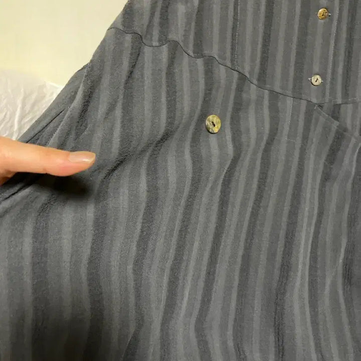 [BUNJANG] Oversized Long Dress / 카키와그레이색감의 박시한 롱원피스
