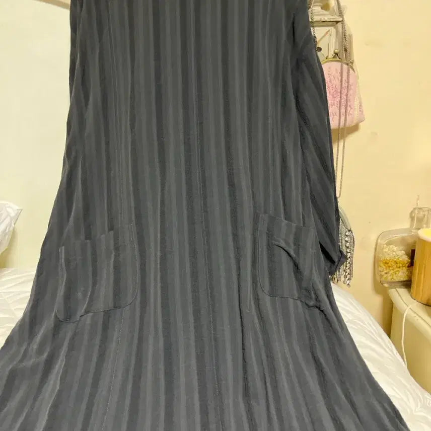 [BUNJANG] Oversized Long Dress / 카키와그레이색감의 박시한 롱원피스