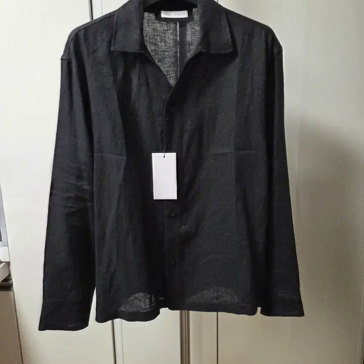 [BUNJANG] ZARA Linen Shirt / 자라 ZARA 블랙 린넨 셔츠