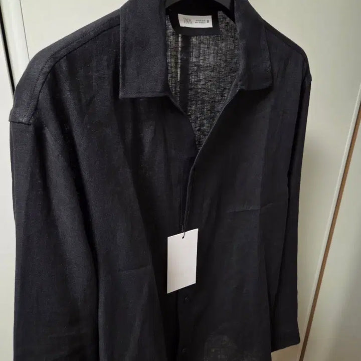 [BUNJANG] ZARA Linen Shirt / 자라 ZARA 블랙 린넨 셔츠