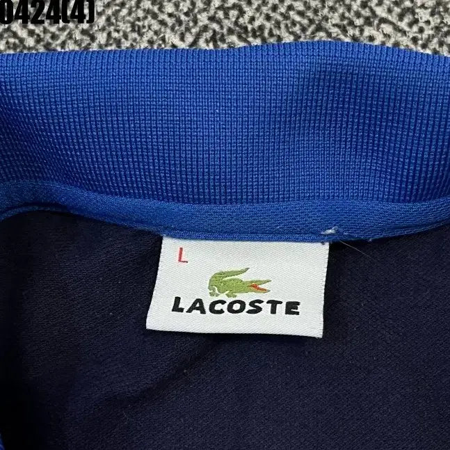 [BUNJANG] Lacoste Navy Short Sleeve Polo Shirt L / L 라코스테 네이비 반팔 폴로티 0424(4)