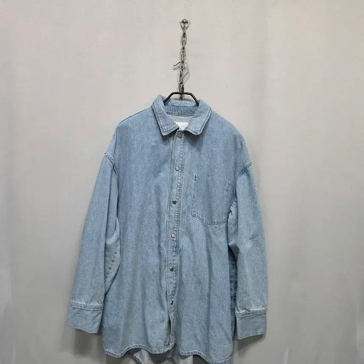 [BUNJANG] PVCS Washed Denim Shirt (New) / PVCS 워싱 데님 셔츠(새상품)