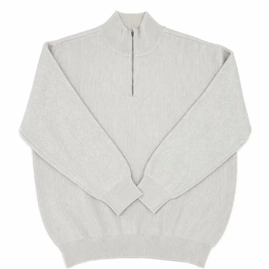 [BUNJANG] Brown Yak Half Zip Knit / 브라운야드 반집업 니트