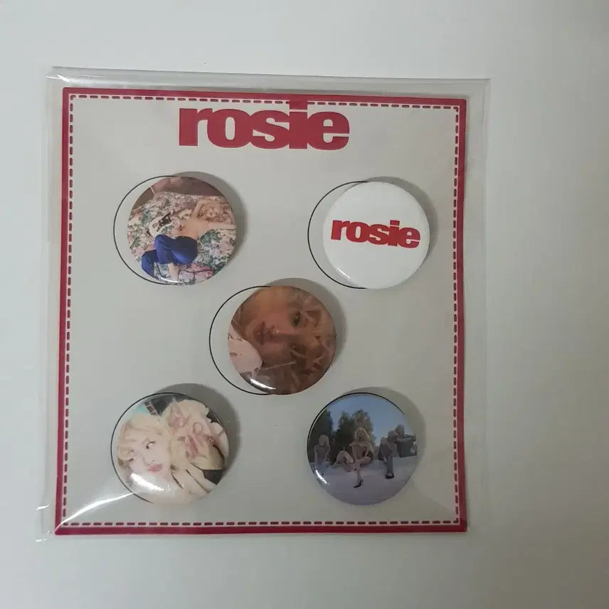 [BUNJANG] BLACKPINK Rosé Popup Pin Badge 5 Set / 로제 팝업 핀뱃지 5종 세트