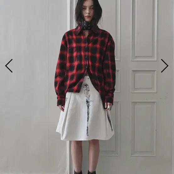 [SOLD OUT] S) Dared 건 프린트 트윌 스커트