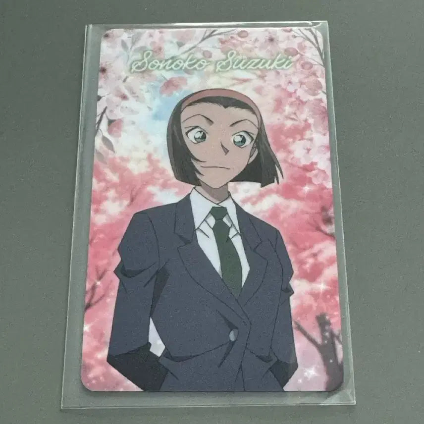 [BUNJANG] Detective Conan The Hyundai Cherry Blossom Popup - Sonoko Suzuki Lucky Draw Photocard / 명탐정코난 더현대 벚꽃 팝업 - 럭드 포토카드 <소노코 정보라>