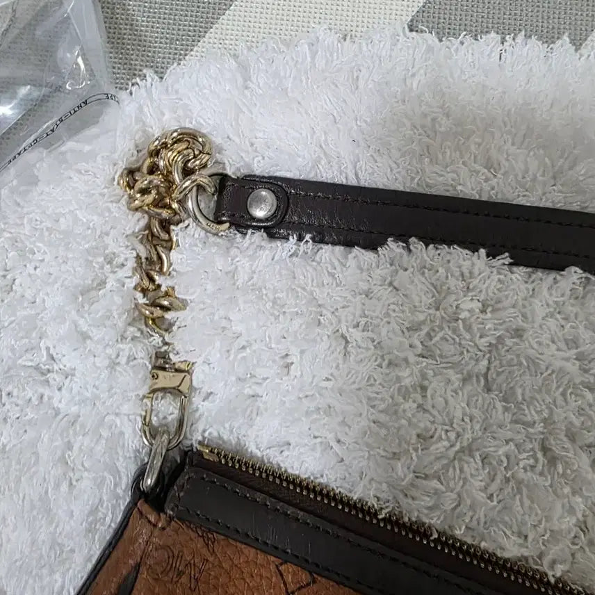 [SOLD OUT] MCM 브라운 로고 체인 숄더백