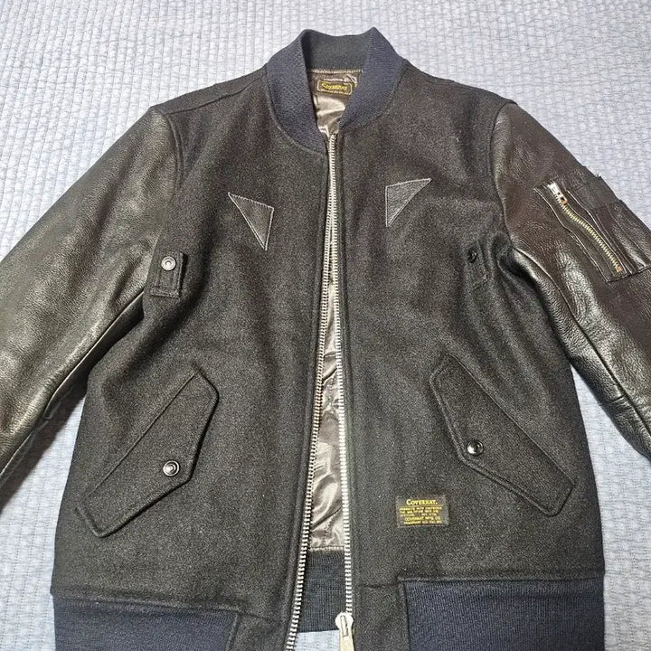 [BUNJANG] Covernat Varsity Cowhide Jacket M / 커버낫 바시티 소가죽 자켓 M사이즈 팔아요