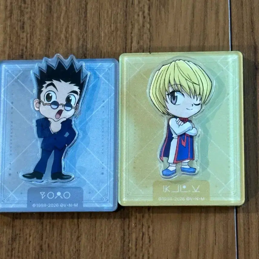 [BUNJANG] Hunter x Hunter Kurapika Leorio Acrylic Magnet Bundle Set / 헌터헌터 아크릴 마그넷 크라피카 레오리오 일괄 판매 헌터x헌터 콜라보카페