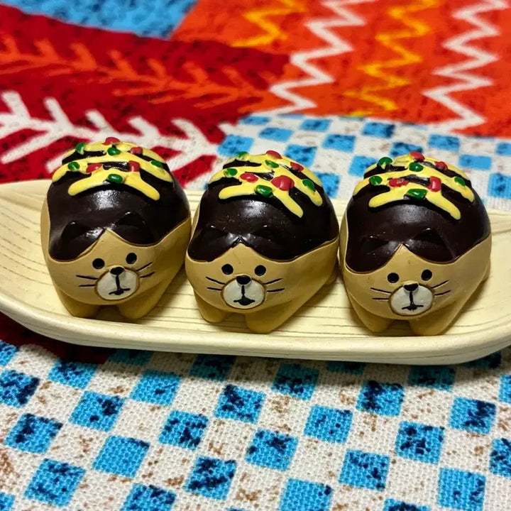 [BUNJANG] Decole Osaka Travel Takoyaki Cat 3P Set / 데꼴 2020 오사카 여행 타코야키 고양이 3P 세트