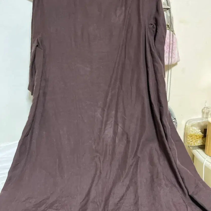 [BUNJANG] Jil Sander Linen Brown Midi Dress / 질샌더린넨 브라운미디원피스