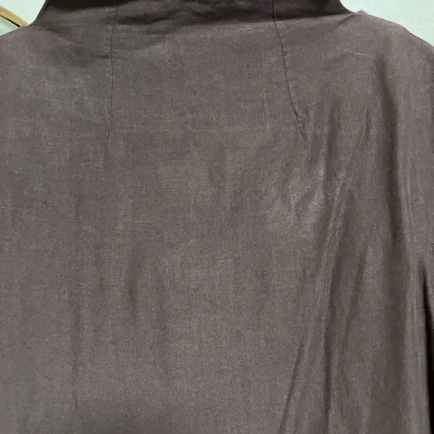 [BUNJANG] Jil Sander Linen Brown Midi Dress / 질샌더린넨 브라운미디원피스