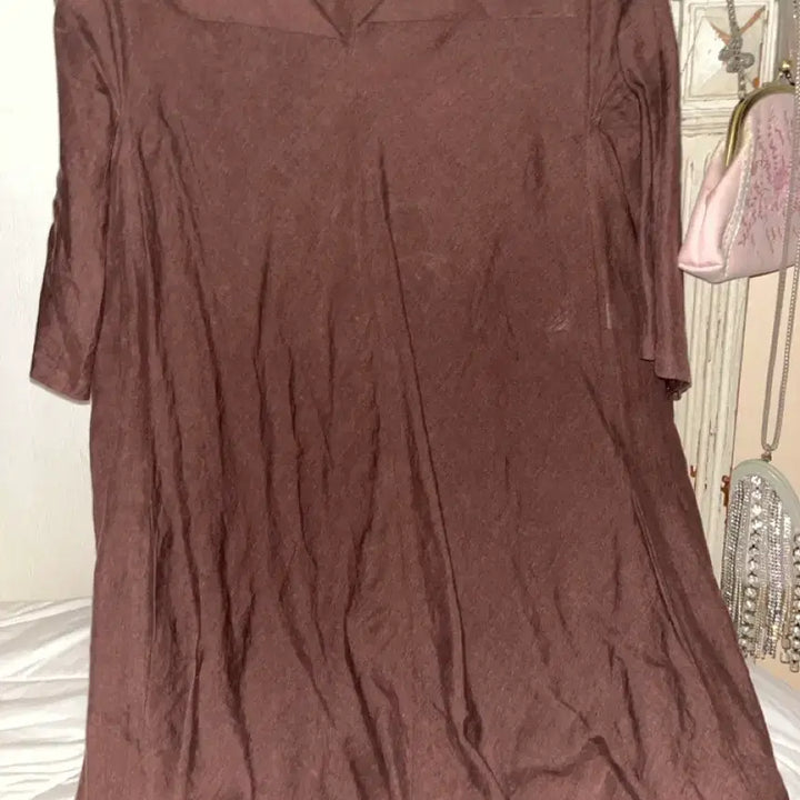 [BUNJANG] Jil Sander Linen Brown Midi Dress / 질샌더린넨 브라운미디원피스