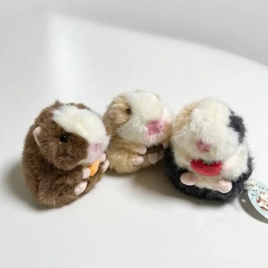 [BUNJANG] Mollumottong "Rolling Vegetable Meal" Guinea Pig Keychain (3 Variations) / 데굴데굴 야채식사 모루못토상 기니피그 키링 3종