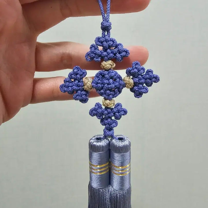 [BUNJANG] Handmade Pale Blue-Violet Norigae Ornament / (직접 제작)연청보라색 노리개