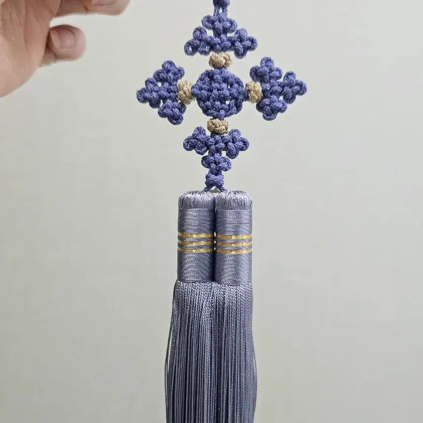[BUNJANG] Handmade Pale Blue-Violet Norigae Ornament / (직접 제작)연청보라색 노리개
