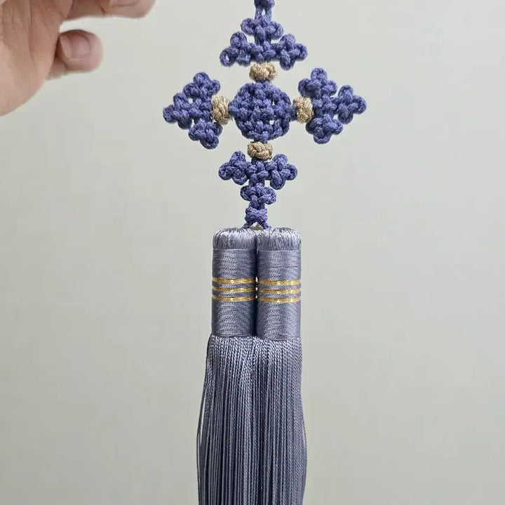 [BUNJANG] Handmade Pale Blue-Violet Norigae Ornament / (직접 제작)연청보라색 노리개