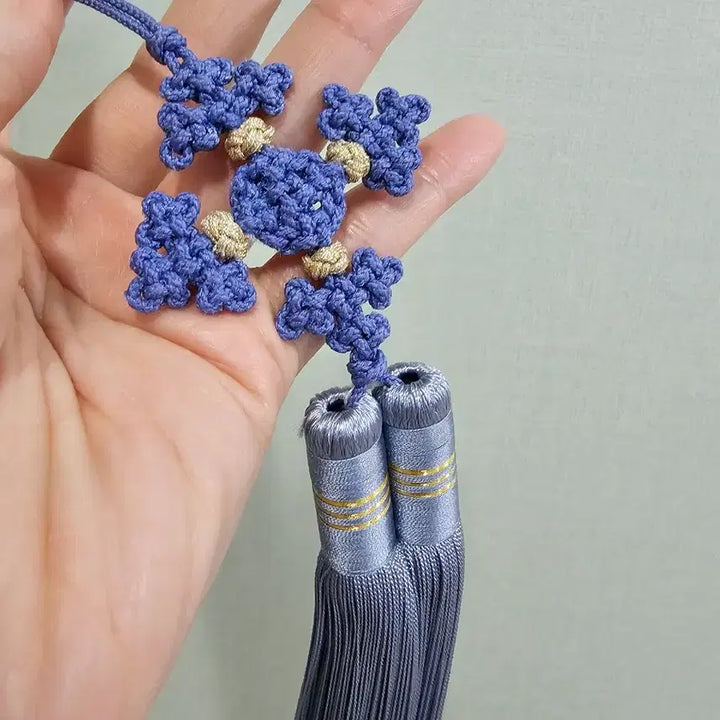 [BUNJANG] Handmade Pale Blue-Violet Norigae Ornament / (직접 제작)연청보라색 노리개