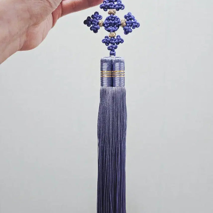 [BUNJANG] Handmade Pale Blue-Violet Norigae Ornament / (직접 제작)연청보라색 노리개