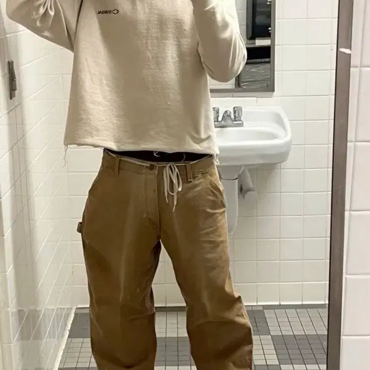 [BUNJANG] [34] 빈티지 칼하트 B11 TAN 카펜터 팬츠 배기 / [34] 빈티지 칼하트 B11 TAN 카펜터 팬츠 배기