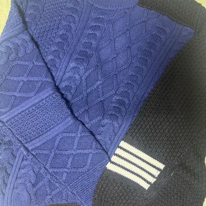 [BUNJANG] Neil Barrett Blue Cable Knit Sweater / 닐바렛 니트