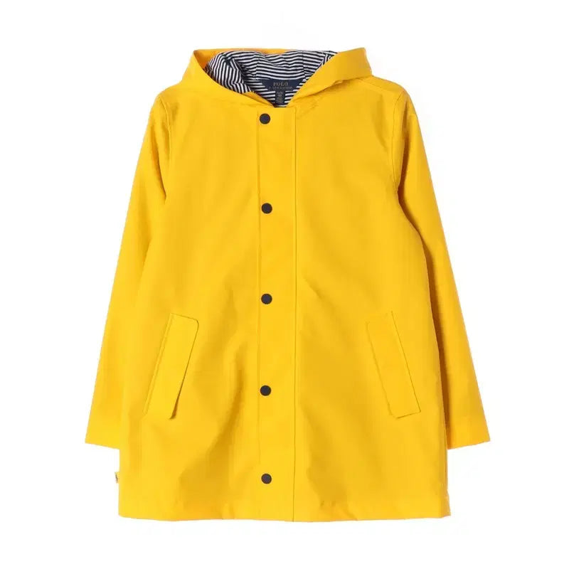[BUNJANG] Polo Ralph Lauren Yellow Hooded Raincoat Jacket XL / 폴로 랄프로렌 옐로우 후드 레인코트 자켓 XL 16