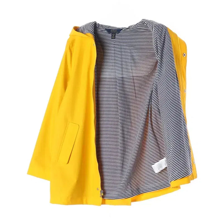 [BUNJANG] Polo Ralph Lauren Yellow Hooded Raincoat Jacket XL / 폴로 랄프로렌 옐로우 후드 레인코트 자켓 XL 16