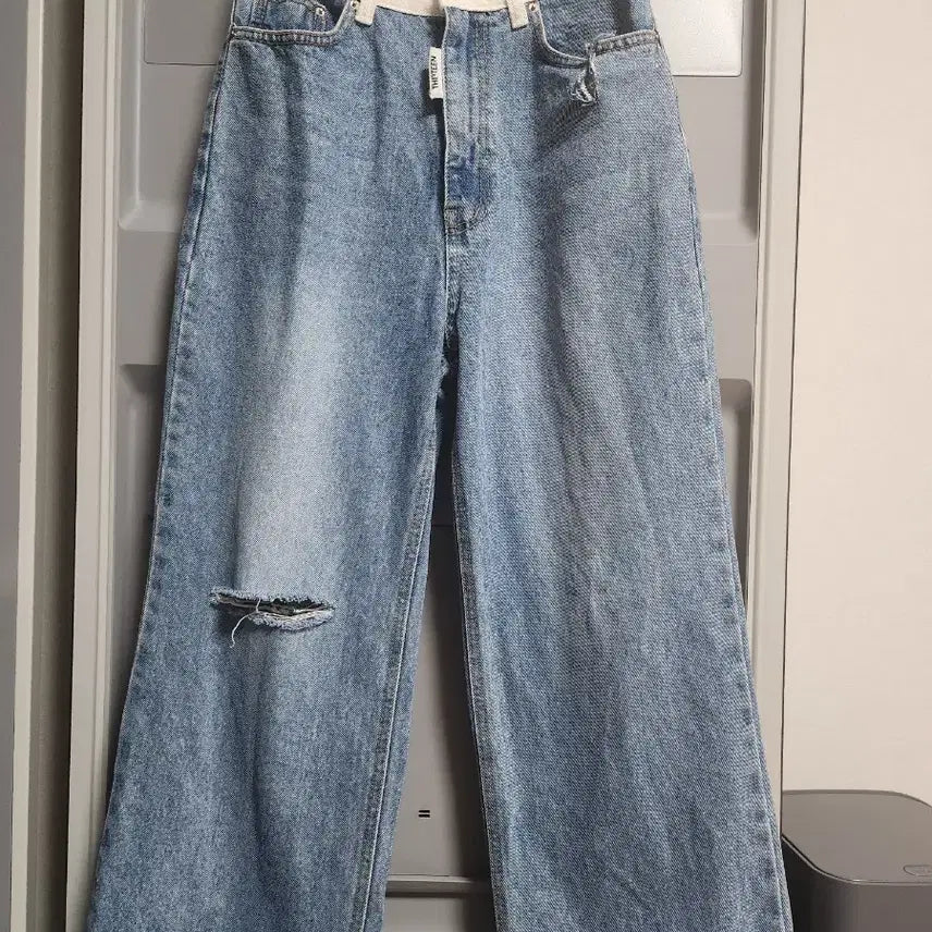 [SOLD OUT] s) RED 진청 일자핏와이드 청바지 제이핏 벨201 러브미우 레브시티