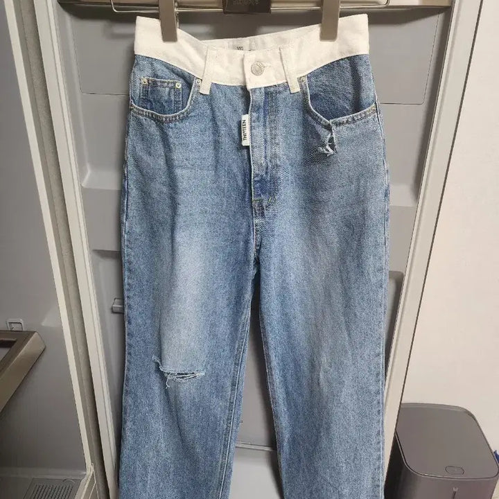 [SOLD OUT] s) RED 진청 일자핏와이드 청바지 제이핏 벨201 러브미우 레브시티