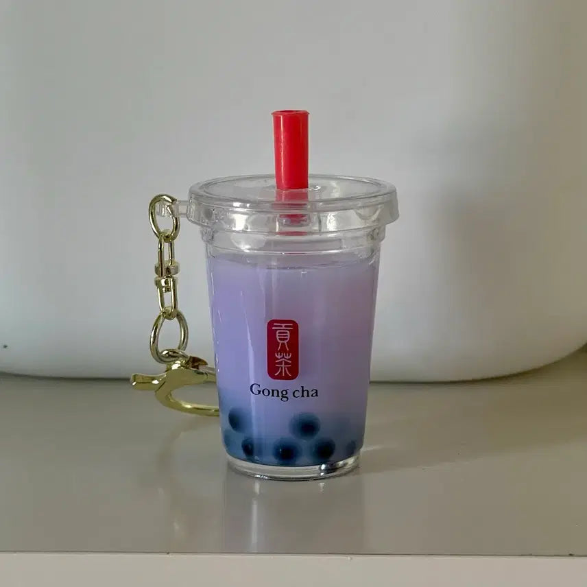 [BUNJANG] Gongcha Taro Milk Tea Keychain / 공차 타로밀크티 키링
