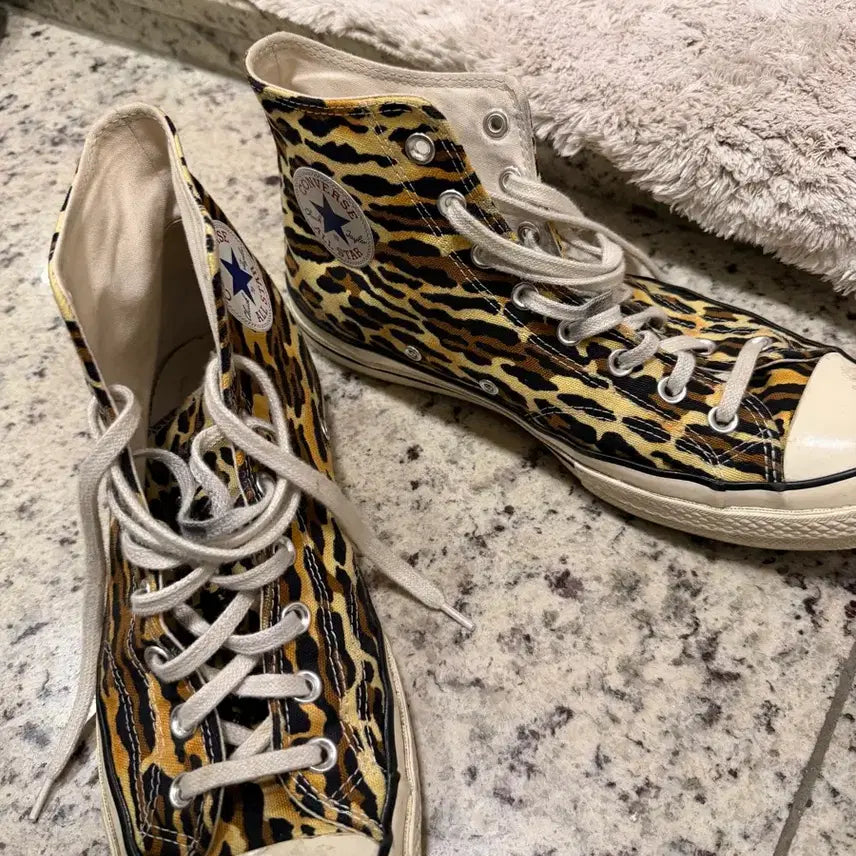 [BUNJANG] Wackomaria Converse Leopard Print Sneakers / 와코마리아 컨버스 280