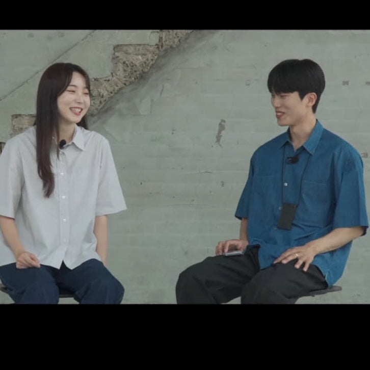 [BUNJANG] Another Office Writer Shirt Indigo / [1] 어나더오피스 라이터 셔츠 인디고