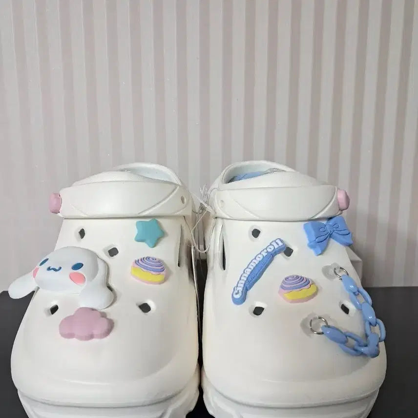 [BUNJANG] Sanrio Cinnamoroll Platform Crocs Sandals (240mm) / 산리오 시나모롤 통굽 크록스 샌들 240mm 새상품
