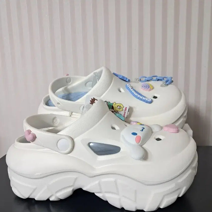 [BUNJANG] Sanrio Cinnamoroll Platform Crocs Sandals (240mm) / 산리오 시나모롤 통굽 크록스 샌들 240mm 새상품