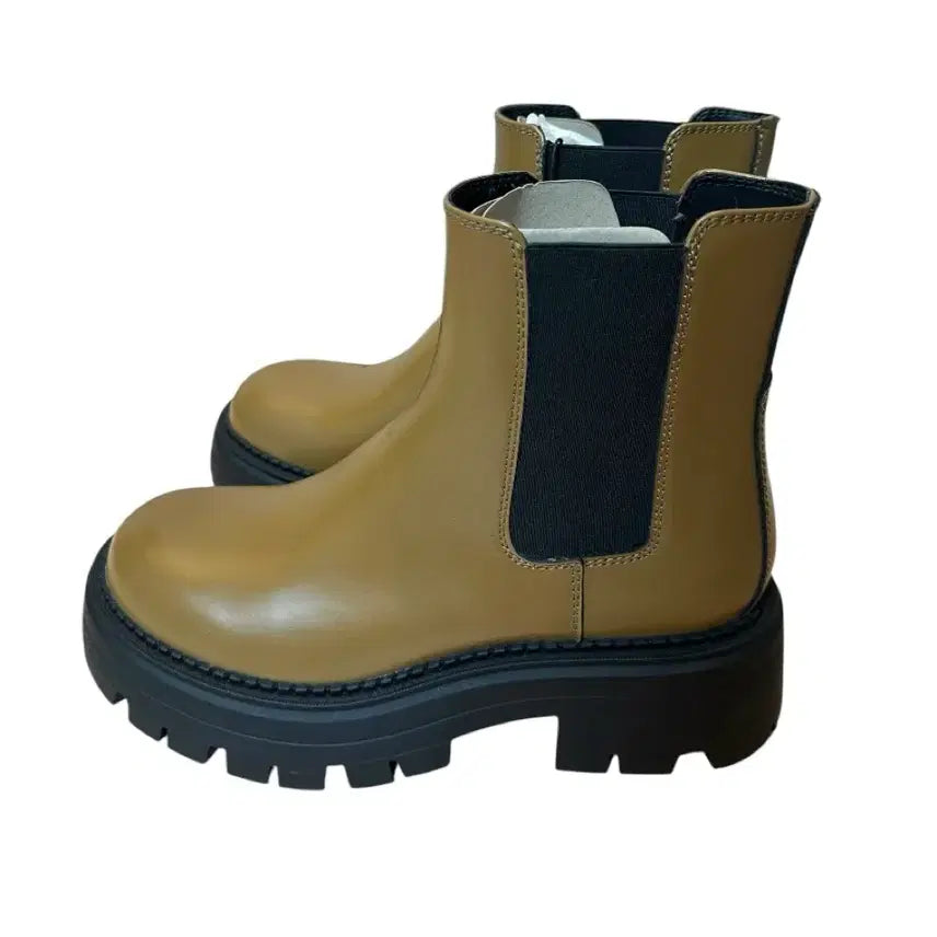 [BUNJANG] ZARA Vintage Brown Chunky Platform Boots / 자라 빈티지브라운 청키 플랫폼부츠 44size 새상품