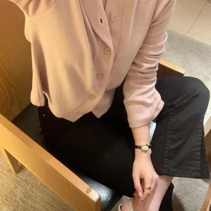 [BUNJANG] Bycinni Button Cardigan / 바이씨니 제작 버튼 가디건
