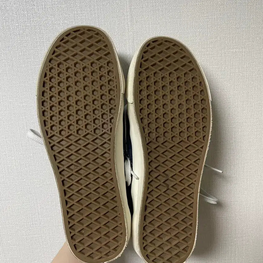 [BUNJANG] Vans Vault Old Skool Checkerboard Navy Sneakers / 반스 볼트 올드스쿨 체커보드 네이비