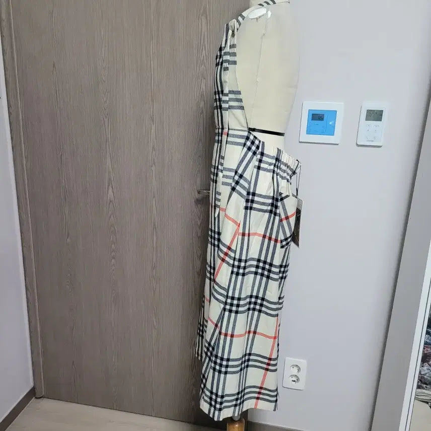 [BUNJANG] Romantic Crown Check Pattern Long Dress / 새상품) 로맨틴크라운 체크 패턴 롱 원피스