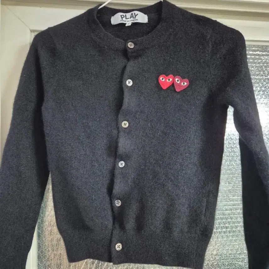 [SOLD OUT] 꼼데가르송 더블와펜 플레이 가디건