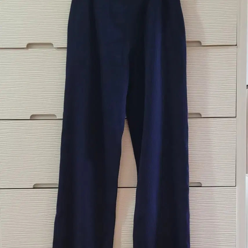 [BUNJANG] Uniqlo Washable Knit Rib Pants Navy / [새상품] 유니클로 워셔블 니트 립 팬츠 바지 네이비
