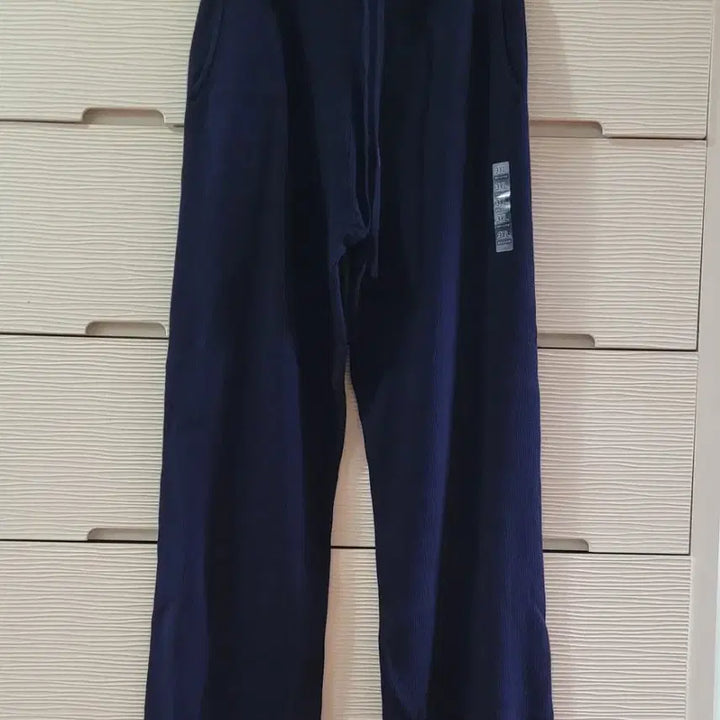 [BUNJANG] Uniqlo Washable Knit Rib Pants Navy / [새상품] 유니클로 워셔블 니트 립 팬츠 바지 네이비